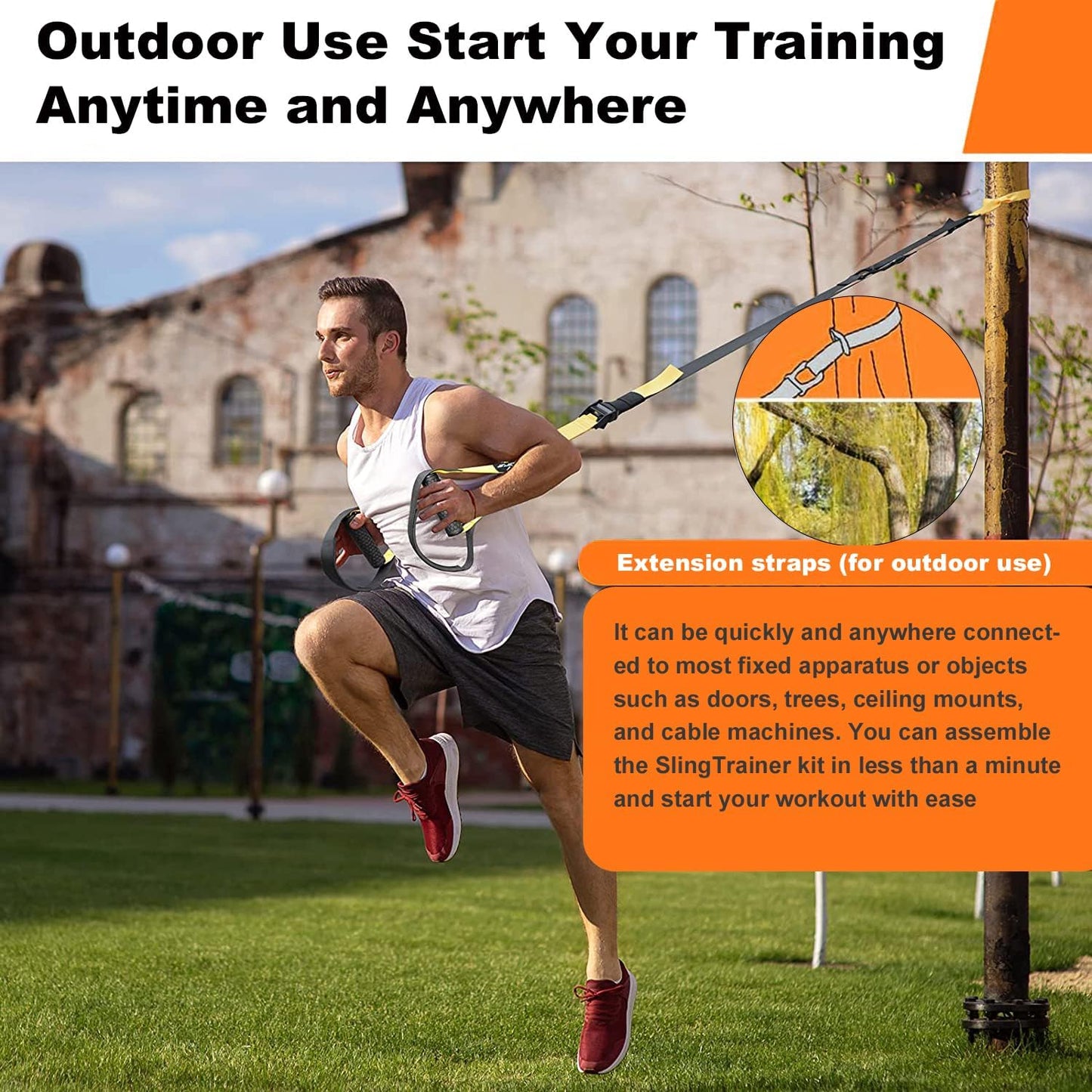 RHINOSPORT Door Anchor for Resistance Bands Door Hook
