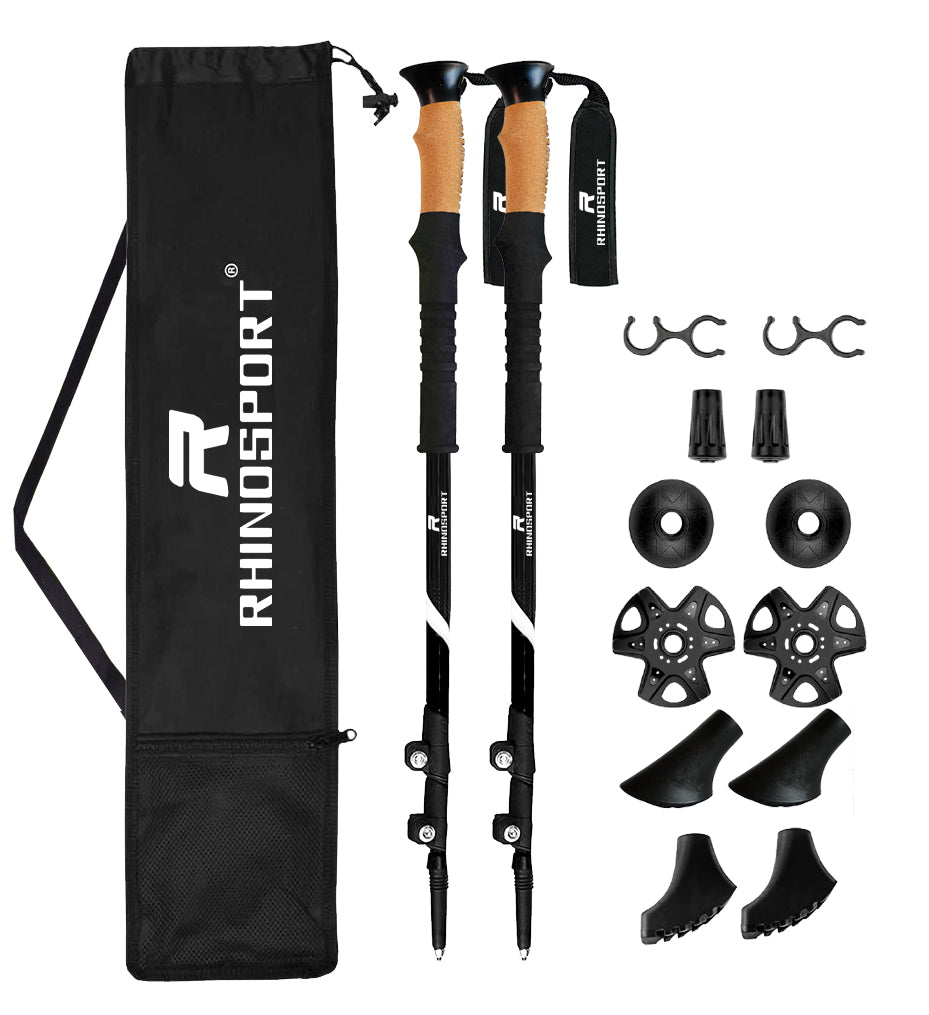 Collapsible Hiking Poles Pack of 2 Trekking Poles for Hiking
