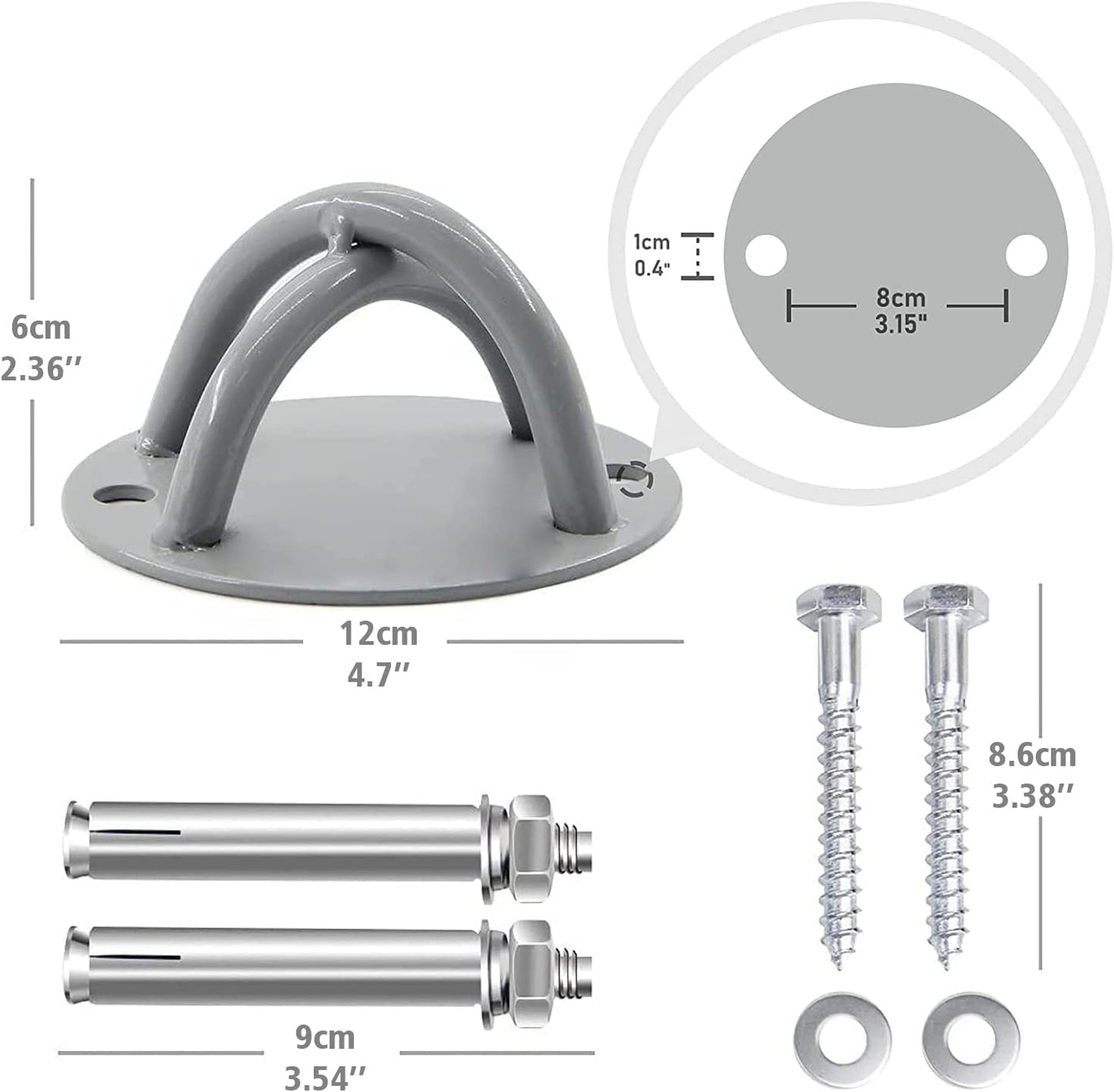 Suspension Straps Anchor Wall Ceiling Mount Bracket 2 Pack