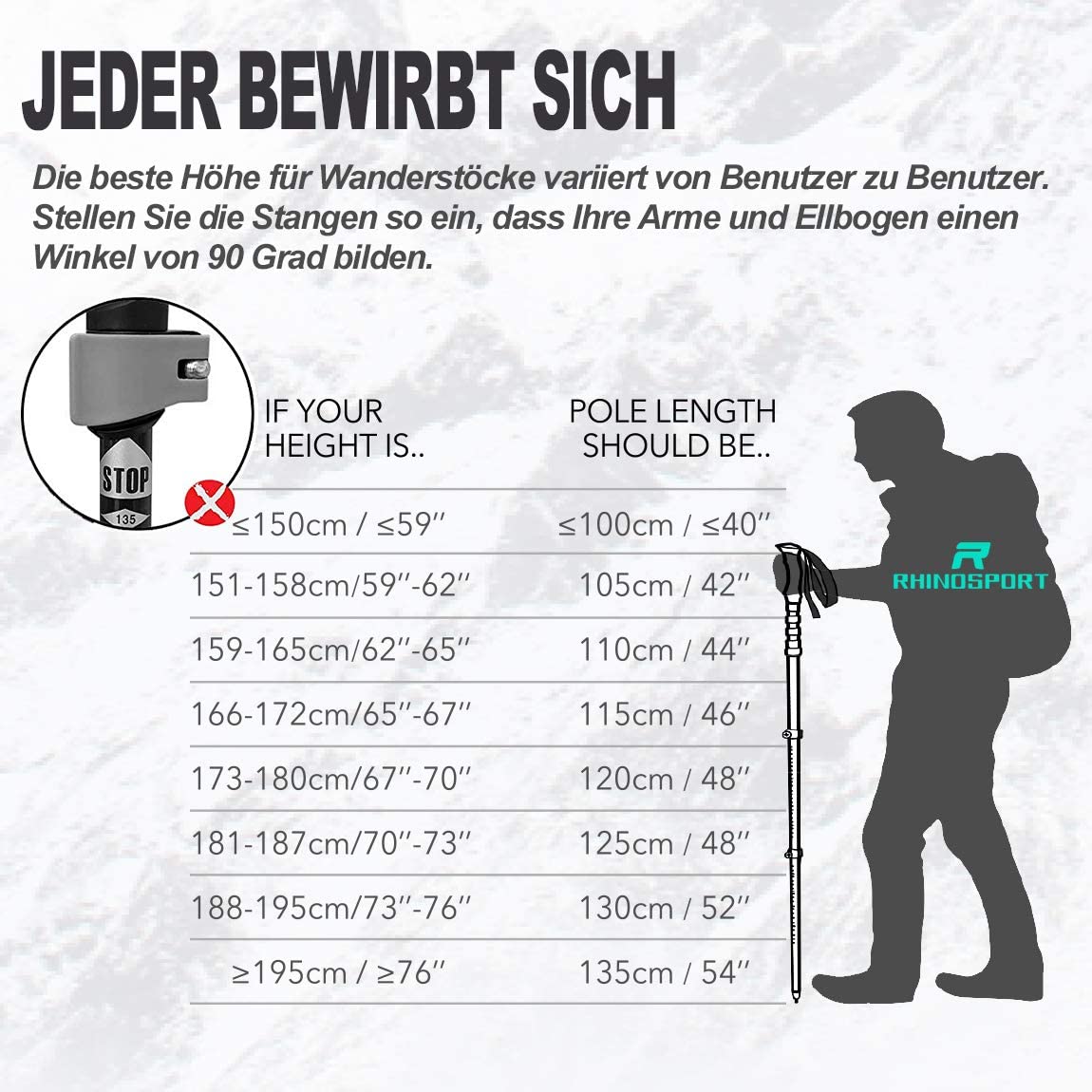 Collapsible Hiking Poles Pack of 2 Trekking Poles for Hiking