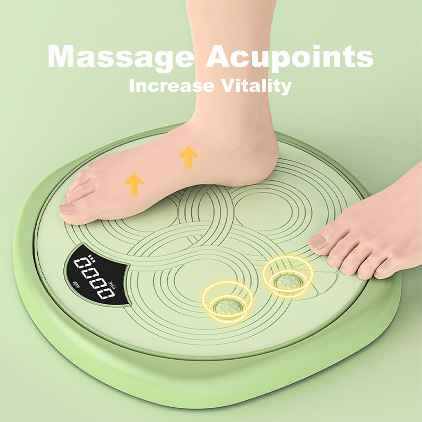 RHINOSPORT Waist Twisting Disc with Intelligent Counting Massage Foot