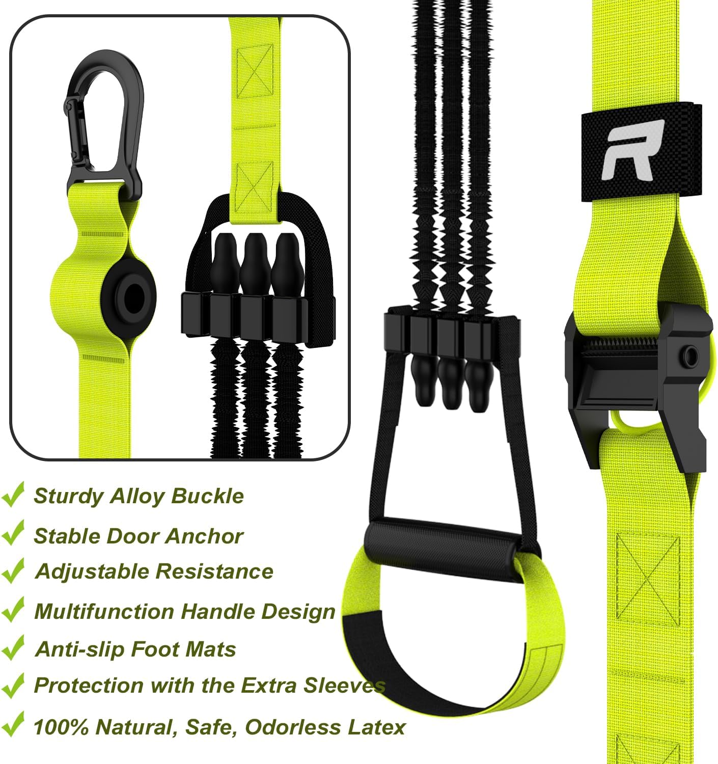 RHINOSPORT Pull Up Assistance Bands Chin Up Resistance Band
