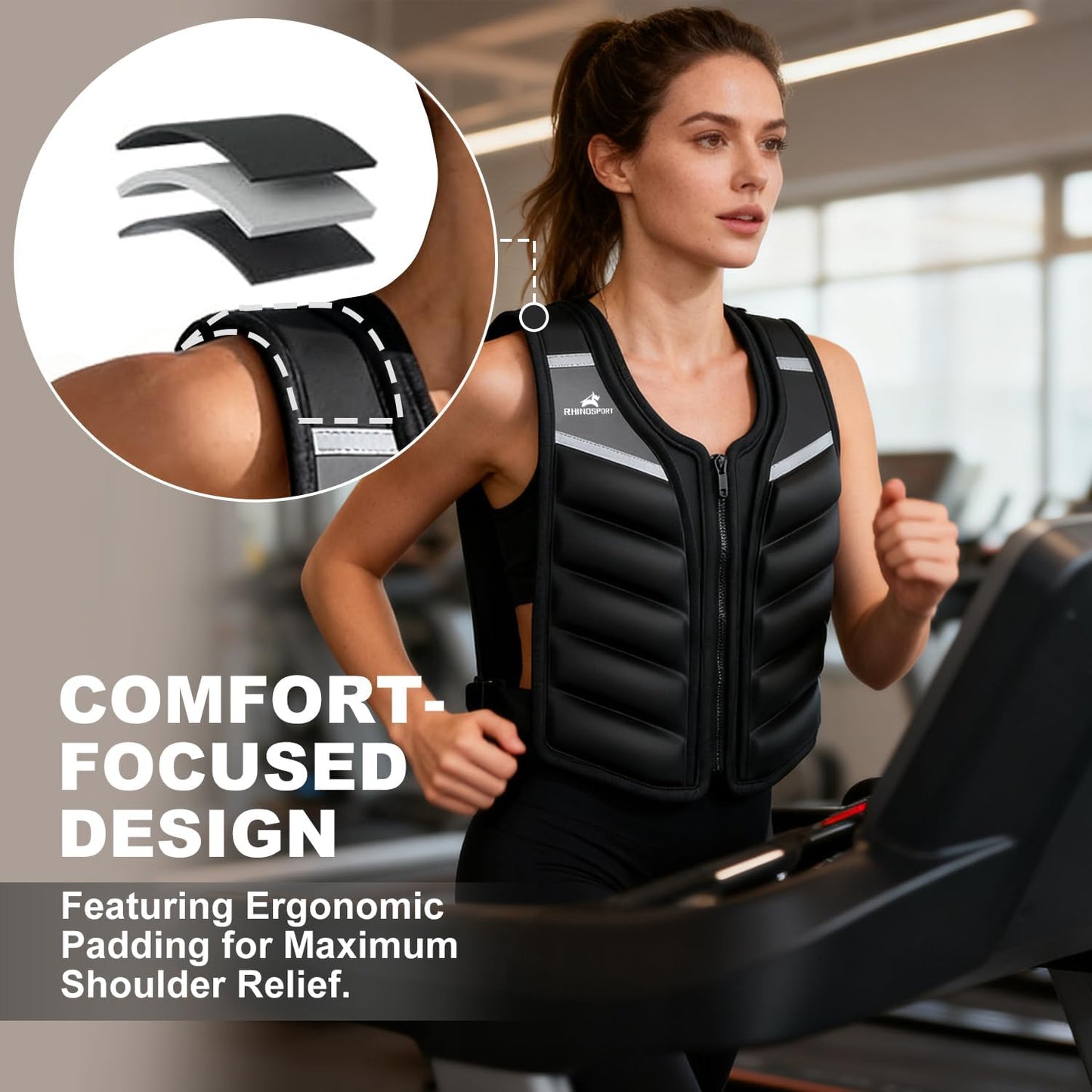 Weighted Vest for Men & Women, 10lb,15lb,20lb