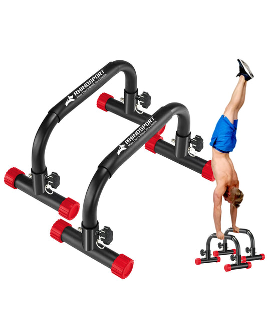 RHINOSPORT Parallettes Bars D5 Dip Calisthenics Push Up Bars