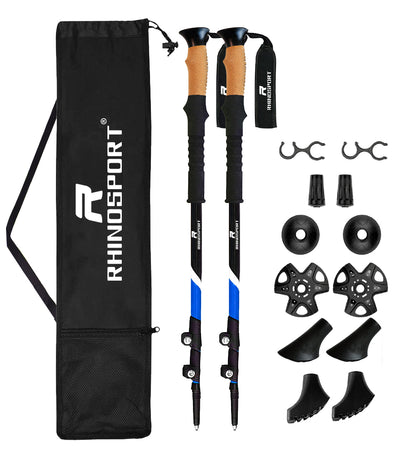 Collapsible  Hiking Poles Pack of 2 Trekking Poles for Hiking