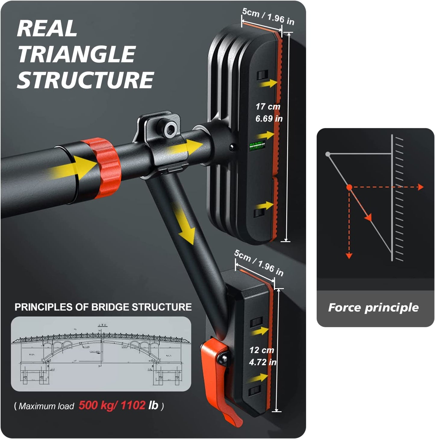 RHINOSPORT PULL UP BAR P7 from 78-98 cm (30.7in-38.5in)